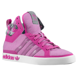 adidas Originals Top Court Hi - Women's - Vivid Pink/Iron