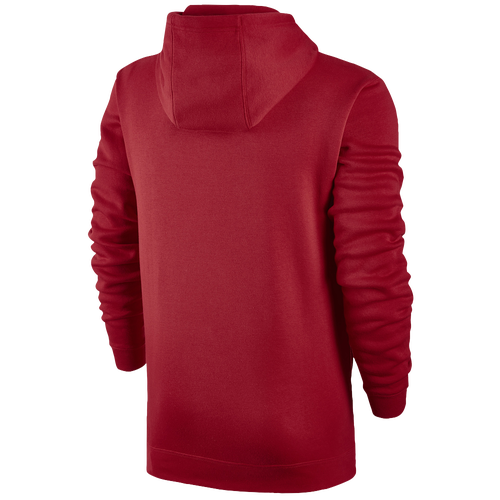 Nike Club Fleece Pullover Hoodie Men's Casual Clothing University Red/University Red/White
