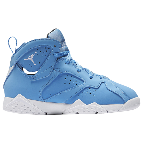 Jordan Retro 7 Boys' Preschool Basketball Shoes University Blue
