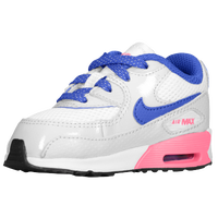 Nike Air Max 90 2007 - Girls' Toddler - White / Blue