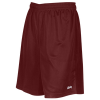 Eastbay 8" Basic Mesh Short - Boys' Grade School - Maroon / Maroon
