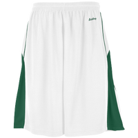 Eastbay EVAPOR Super Court Short - Boys' Grade School - White / Dark Green