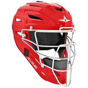 All Star System 7 MVP Catcher's Head Gear - Scarlet