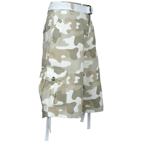 Southpole Belted Camo Print Cargo Shorts Men's Casual Clothing