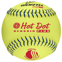 Worth Classic Hot Dot Protac Softball 12" - Men's - Yellow / Blue