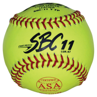 Dudley SBC11YFP ASA Yellow Leather Softball