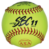 Dudley SBC11YFP ASA Yellow Leather Softball