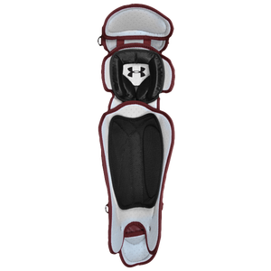 Under Armour Pro Shin Guards - Men's - Maroon/Silver