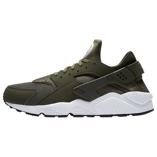 nike huarache green and black