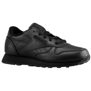 Reebok Classic Leather - Boys' Toddler - Black/Black