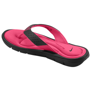 Nike Comfort Thong - Women's - Black/Vivid Pink