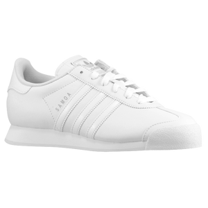 adidas Originals Samoa - Boys' Grade School - White/White/Metallic Silver