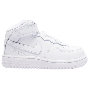 Nike Air Force 1 Mid - Boys' Toddler - White/White