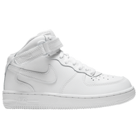 Nike Air Force 1 Mid - Boys' Preschool - All White / White