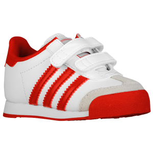 adidas Originals Samoa - Boys' Toddler - White/Light Scarlet