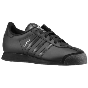 adidas Originals Samoa - Boys' Grade School - Black/Black/Metallic Silver