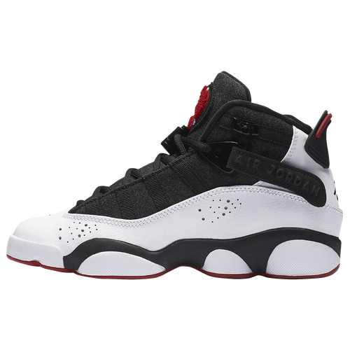 jordan 6 rings black white gym red