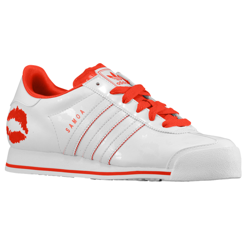 adidas Originals Samoa - Women's - Casual - Shoes - White/White/Vivid Red