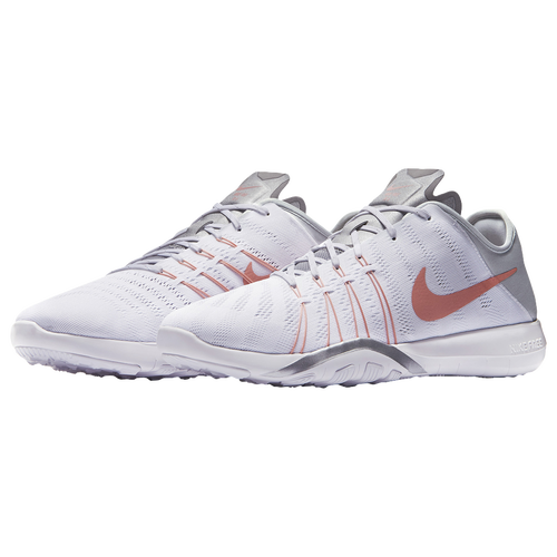 Nike Free TR 6 - Women's - Training - Shoes - White/Bright Melon/Wolf Grey