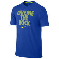 Nike Give Me The Rock T-Shirt - Men's - Blue / Light Green