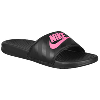 Nike Benassi JDI Slide - Women's - Black / Pink