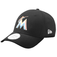 New Era 9Forty MLB League Cap - Men's - Miami Marlins - Black / Multicolor