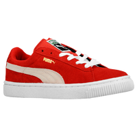 PUMA Suede Classic - Boys' Preschool - Red / Tan