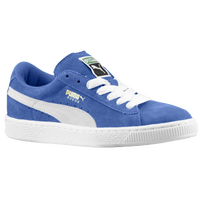 PUMA Suede Classic - Boys' Grade School - Blue / White