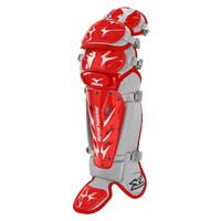 Mizuno Samurai 16.5" Shin Guards G3 - Men's - Red / Grey