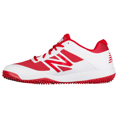 red and black new balance turfs