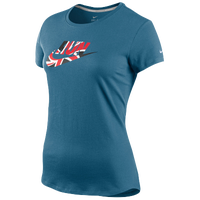 Nike Country Run T-Shirt - Women's - Blue / Red