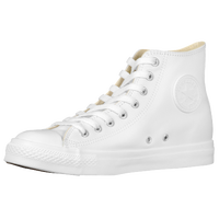 Converse All Star Leather Hi - Men's - All White / White