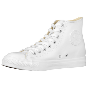 Converse All Star Leather Hi - Men's - White/Monochrome