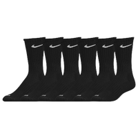 Nike 6 Pack Dri-Fit Crew Sock - Black / Black