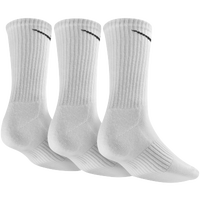 Nike 3 Pack Moisture MGT Cushion Crew Sock - Men's - All White / White
