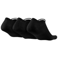 Nike 3 Pack Moisture MGT Cushion No Show Sock - Men's - All Black / Black
