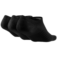 Nike 3 Pack Cotton Cush No Show w/Moisture - Women's - Black / White