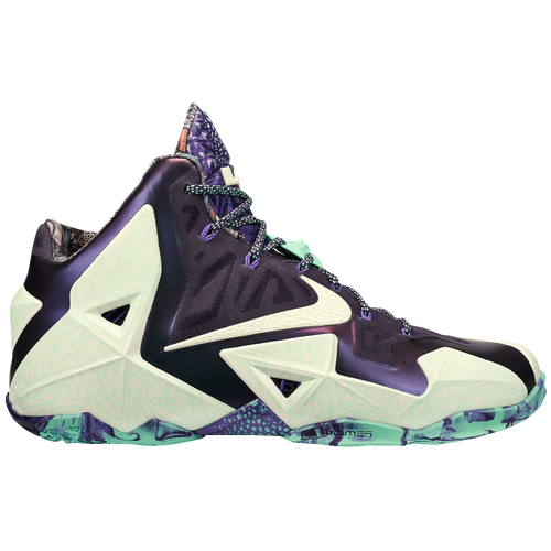 lebron james shoes purple and green