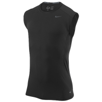 Nike Pro Combat Core Ftted 2.0 SLVLS T-Shirt - Men's - All Black / Black