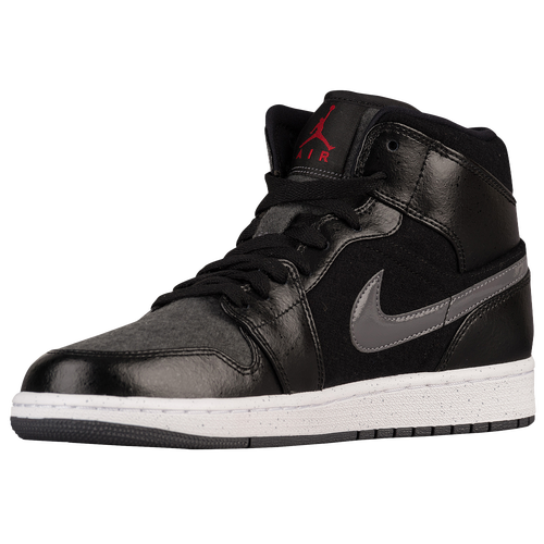 jordan aj1 mid black and white