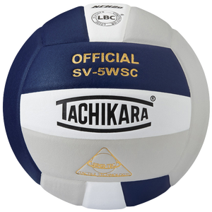 Tachikara SV-5WSC Volleyball - Navy/White/Silver
