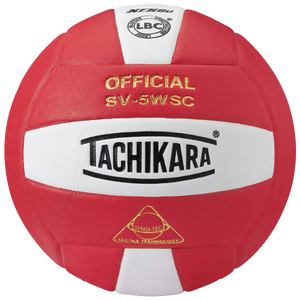 Tachikara SV-5WSC Volleyball - Scarlet/White