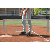Diamond Team Foldable Batter's Box Template - Silver / Silver