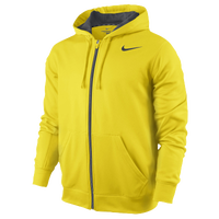 Nike KO Full Zip Hoodie - Men's - Yellow / Grey