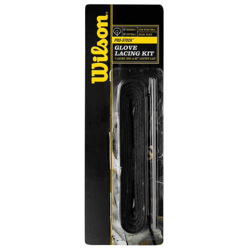 Wilson Pro Stock Glove Lacing Kit Baseball Sport Equipment Black Lace