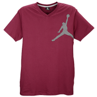Jordan Graphic Jumpy V-Neck T-Shirt - Men's - Maroon / Off-White