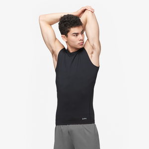 Eastbay EVAPOR Sleeveless Compression Crew - Men's - Black