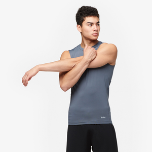 Eastbay EVAPOR Sleeveless Compression Crew - Men's - Charcoal