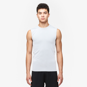 Eastbay EVAPOR Sleeveless Compression Crew - Men's - White