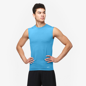 Eastbay EVAPOR Sleeveless Compression Crew - Men's - Columbia Blue